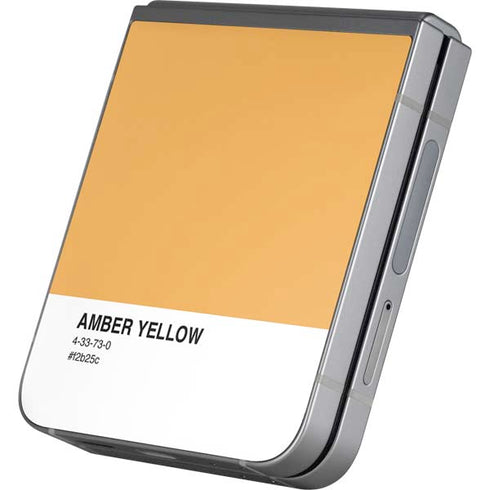 Amber Yellow Galaxy Z Flip6 Skin